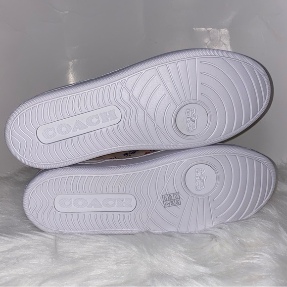 Coach Clip Low Top Sneaker With Floral Print New in box size 10 - Picture 7 of 9